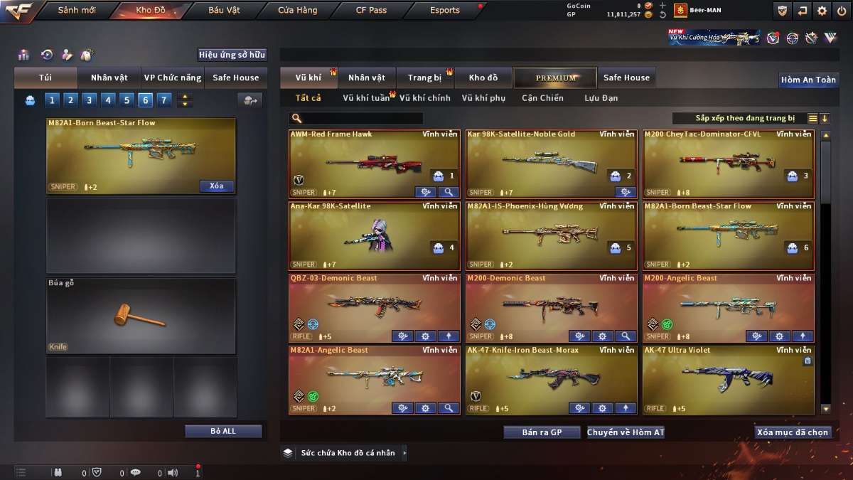 shop acc cf uy tin gia re